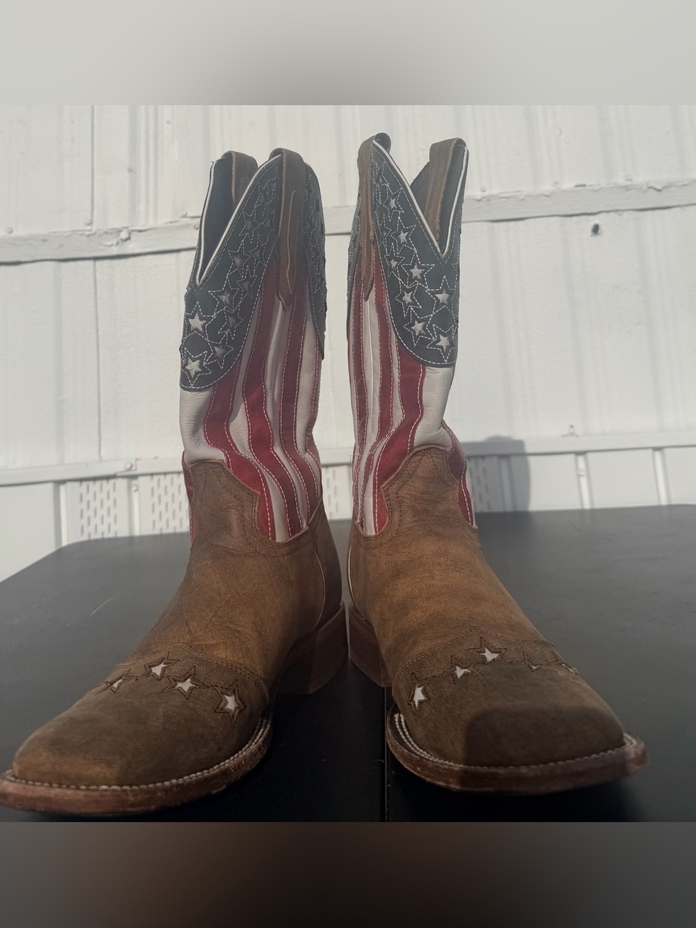 Authentic J.B. Dillon American Flag Cowboy Boots